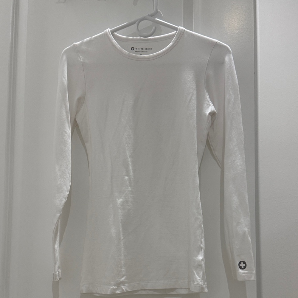 White Cross Classic White Long Sleeve Top